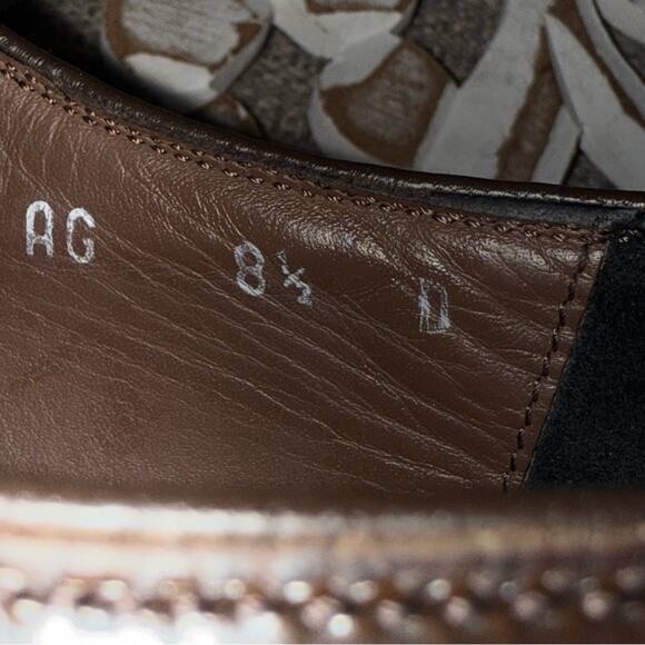 Salvatore Ferragamo Brown Leather Oxford Shoes Men’s 8.5 D main image 7
